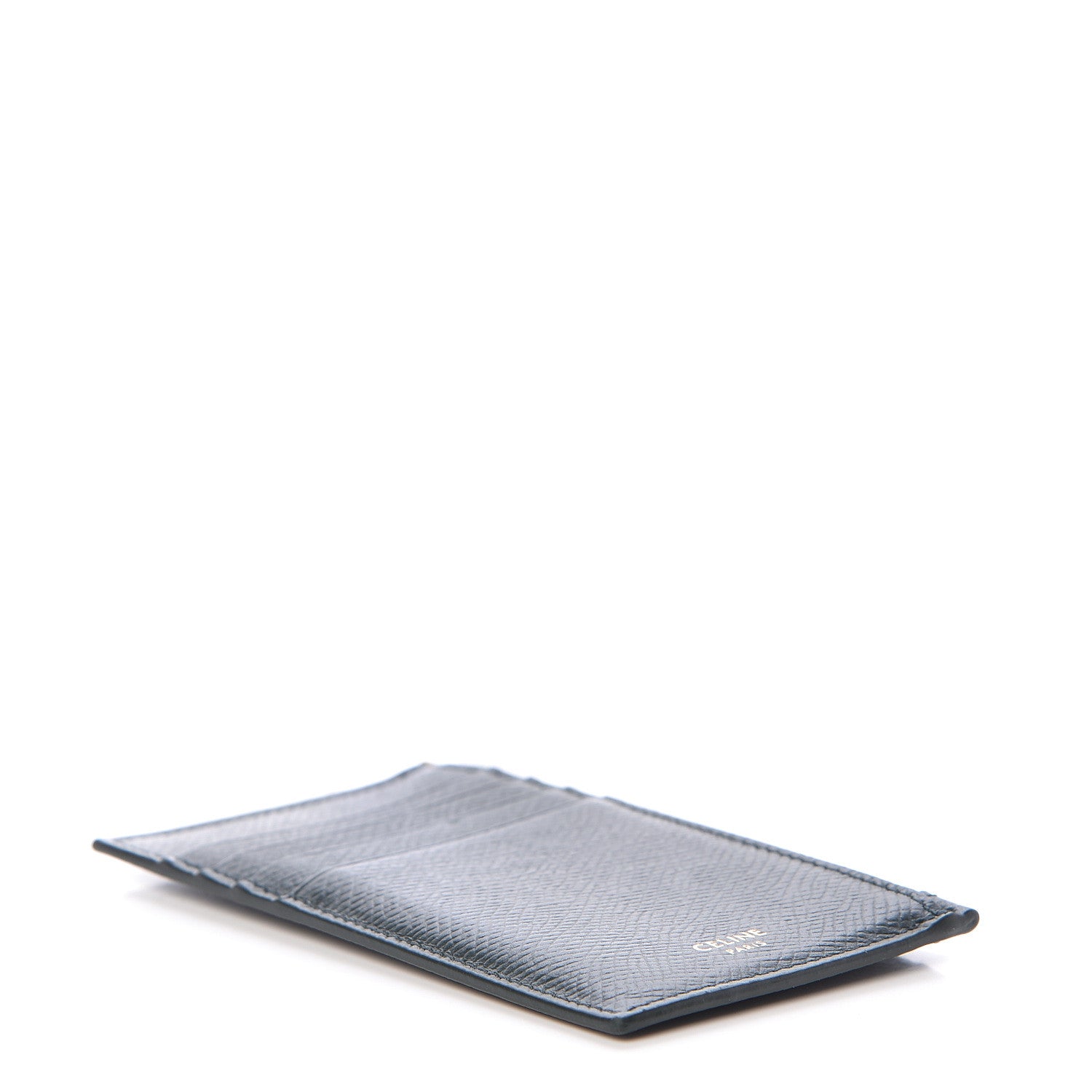 Celine Grained Calfskin Zipped Card Holder Amazone 4 of 9