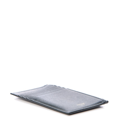 Celine Grained Calfskin Zipped Card Holder Amazone 4 of 9