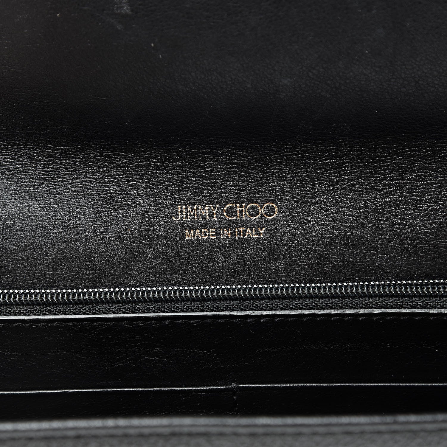 Jimmy Choo Calfskin Reese Clutch Wallet Black 6 of 8