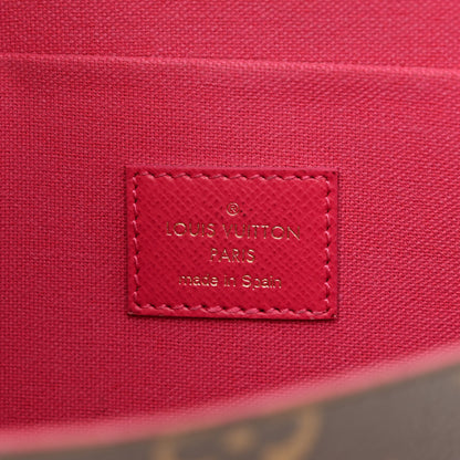 Louis Vuitton Monogram 2021 Christmas Animation Hollywood Pochette Felicie Chain Wallet Fuchsia 9 of 18
