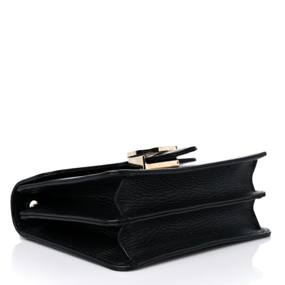 Gucci Dollar Calfskin Small Interlocking G Shoulder Bag Black 4 of 11