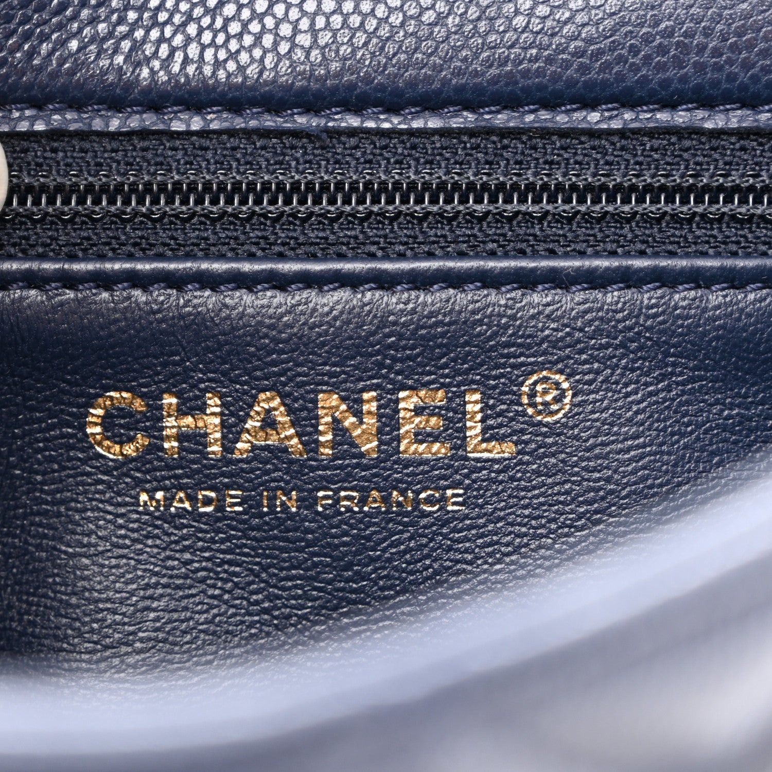 Chanel Caviar Quilted Mini Sweet Classic Flap Navy Blue 5 of 11