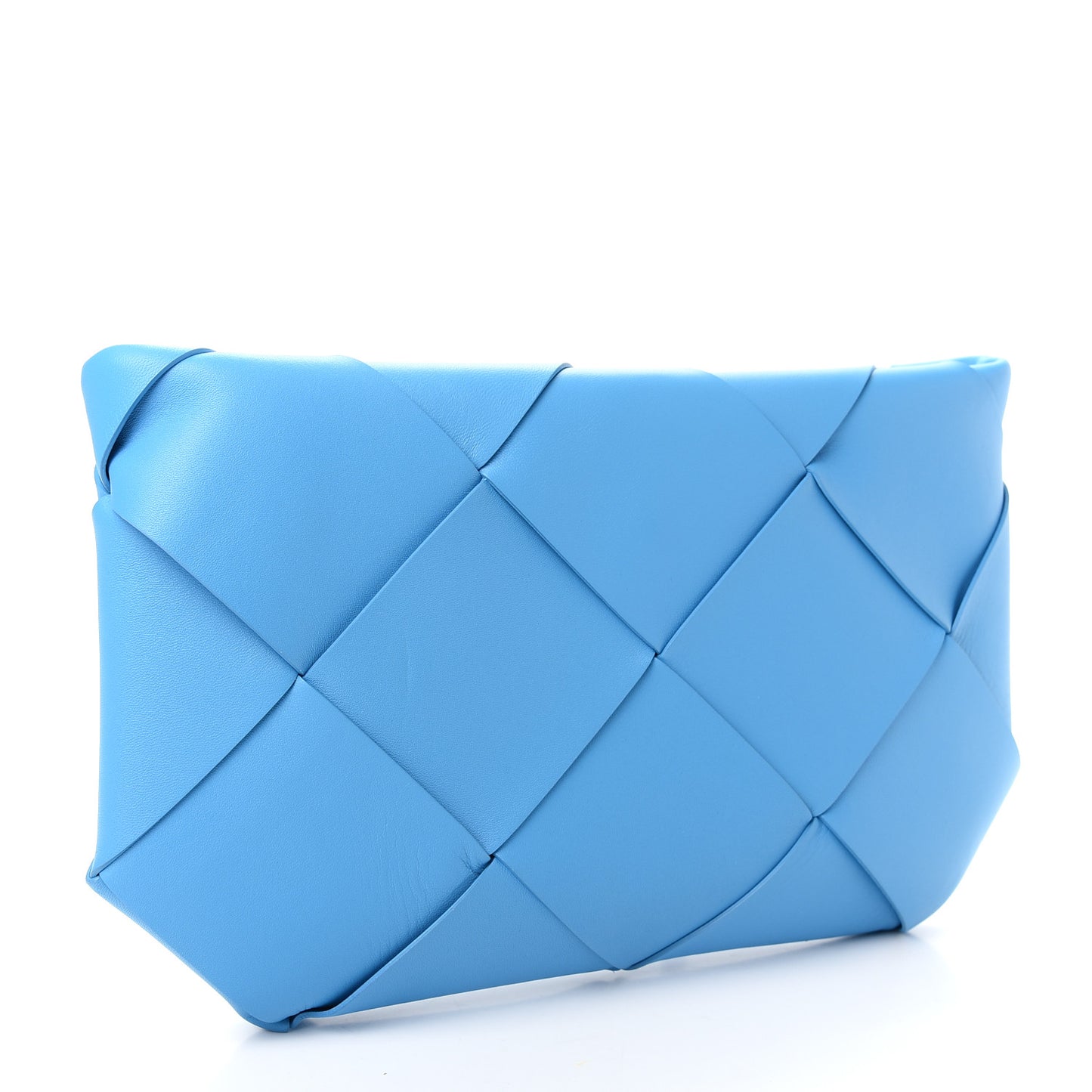 Nappa Maxi Blown Up Intrecciato Pouch Clutch Swimming Pool