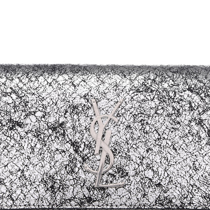 Saint Laurent Metallic Calfskin Monogram Kate Belt Bag Silver 10 of 11