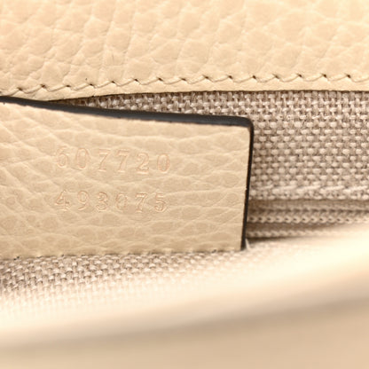 Gucci Dollar Calfskin Interlocking G Crossbody Bag Mystic White 7 of 16