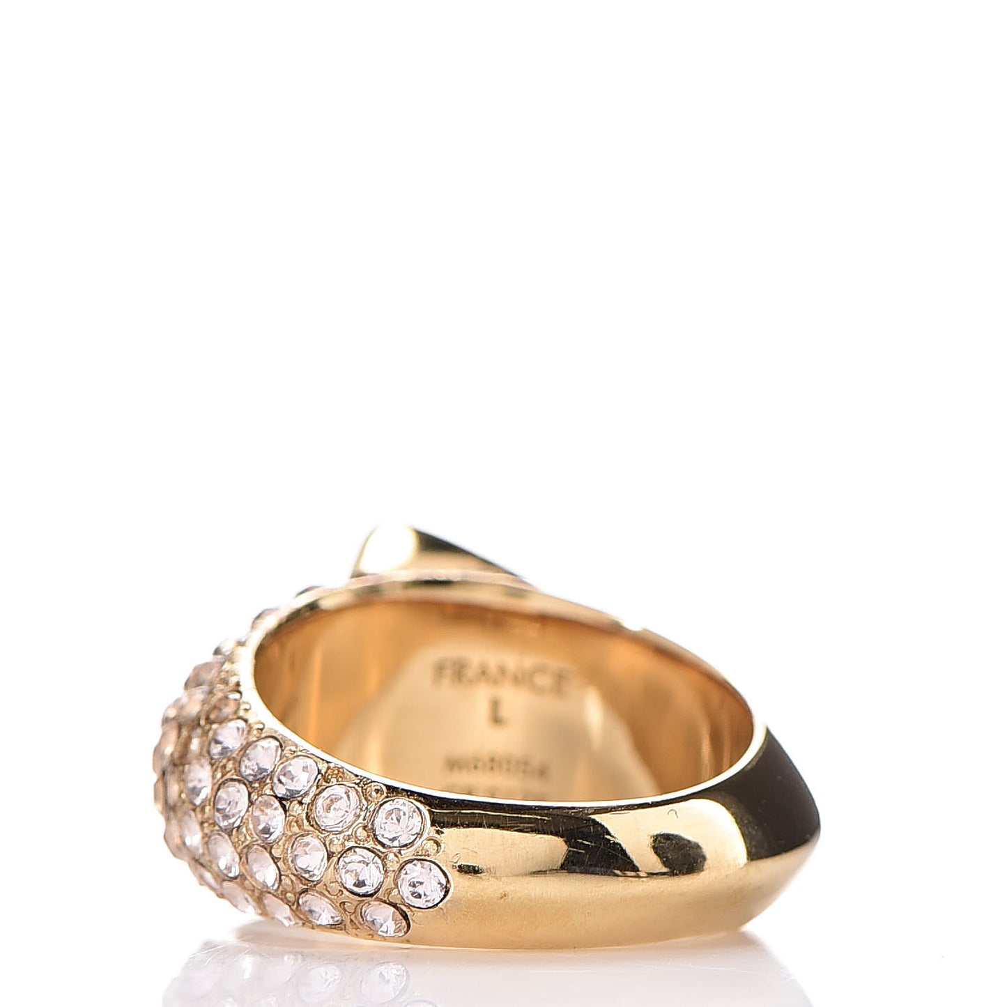 Trunkies Strass Ring L Gold