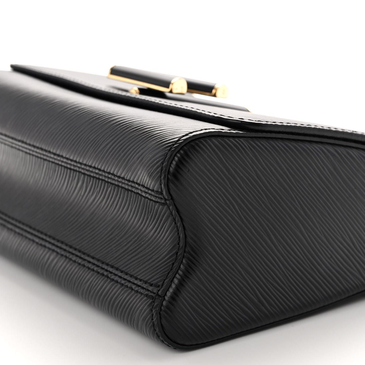 Epi Twist Braided Strap Shoulder Bag MM Black