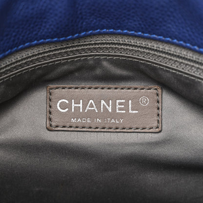 Chanel Glazed Caviar Coco Rider Flap Hobo Navy Blue 6 of 12