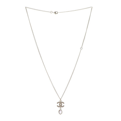 Chanel Enamel CC Drop Necklace Gold 3 of 4