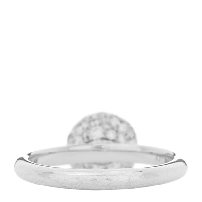 Tiffany 18K White Gold Diamond 8mm Hardwear Ball Ring 52 6 3 of 5