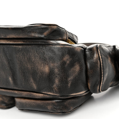 Miu Miu Distressed Nappa Pocket Bag Sand Coffee 10 of 10