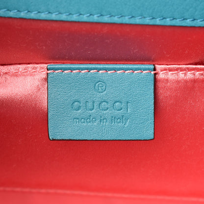 Gucci Brocade Broadway Clutch Bag Azure 6 of 9