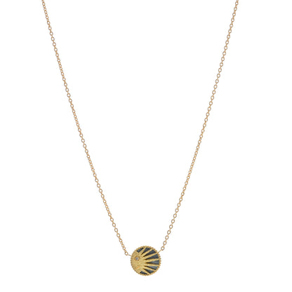 Christian Dior 18K Yellow Gold Diamond Black Onyx Mother of Pearl Rose Celeste Pendant Necklace 4 of 5