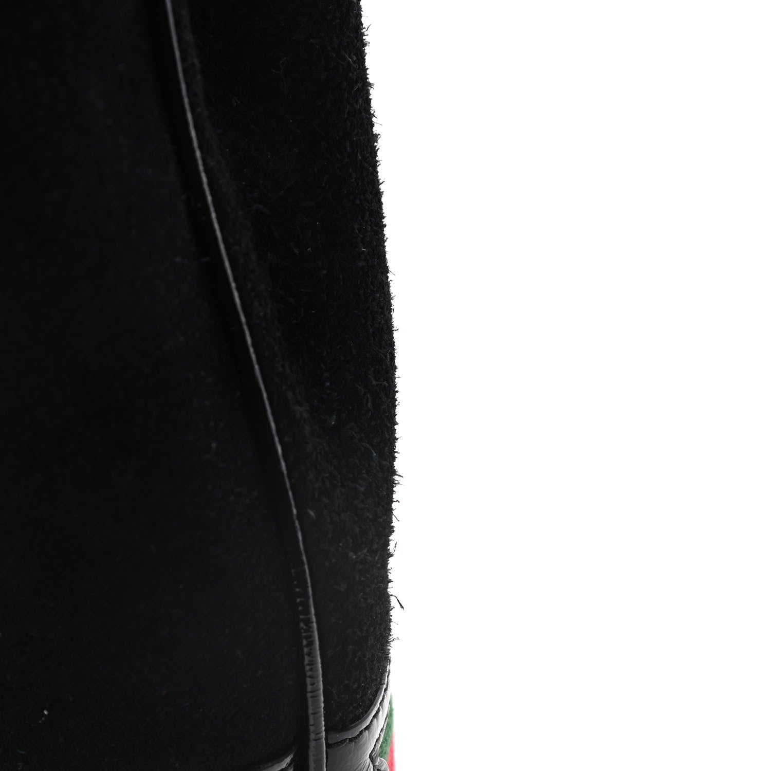 Gucci Suede Patent Web Small Ophidia Bucket Bag Black 11 of 11