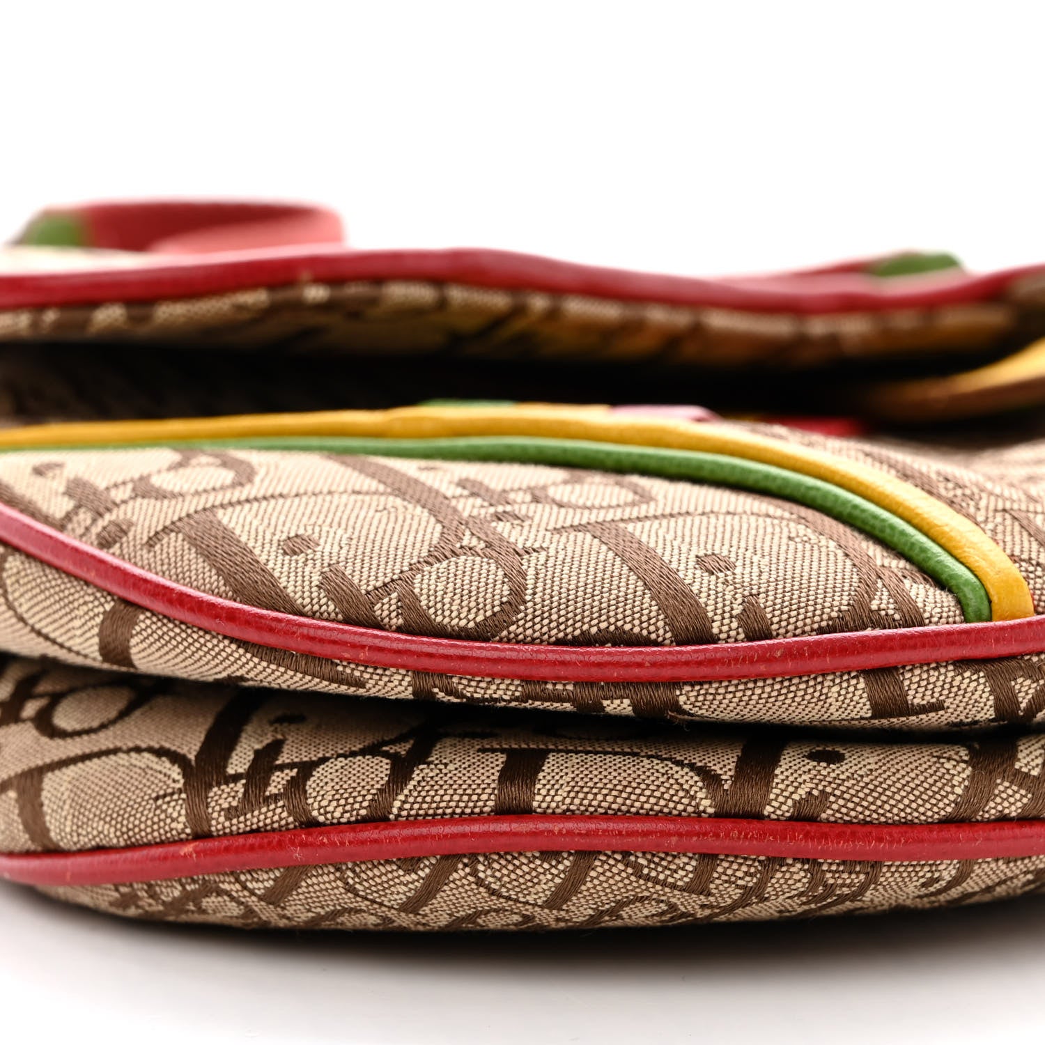 Christian Dior Monogram Rasta Saddle Bag Beige 9 of 10