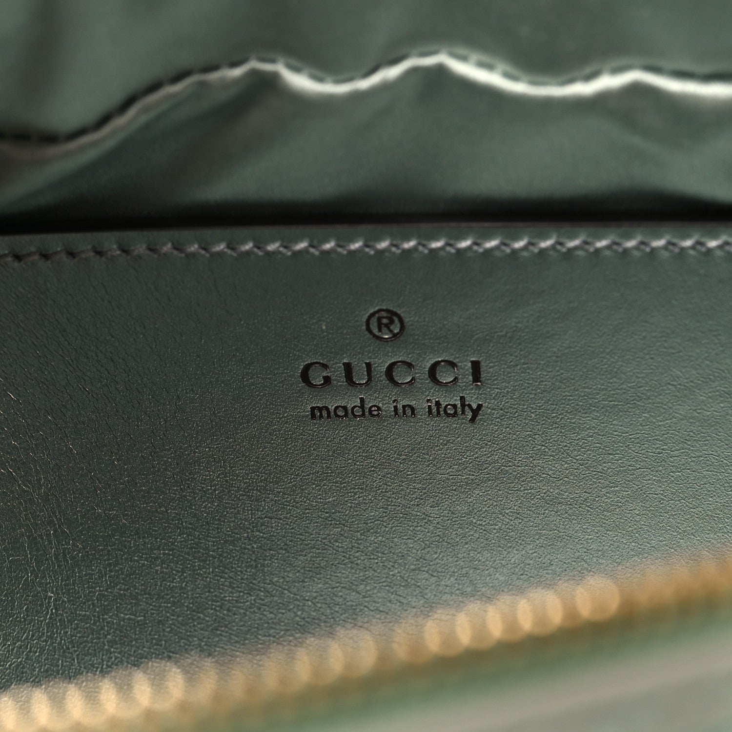Gucci Iridescent Nappa Chevron Matelasse Small GG Marmont Chain Shoulder Bag Iridescent Salvy Green 6 of 10