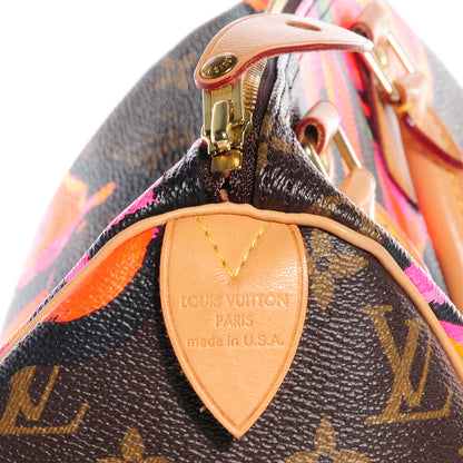 Louis Vuitton Monogram Roses Speedy 30 5 of 7
