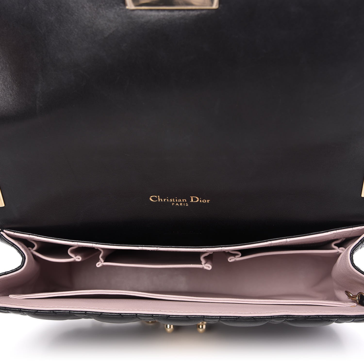 Christian Dior Lambskin Cannage Medium Miss Dior Flap Black 5 of 13