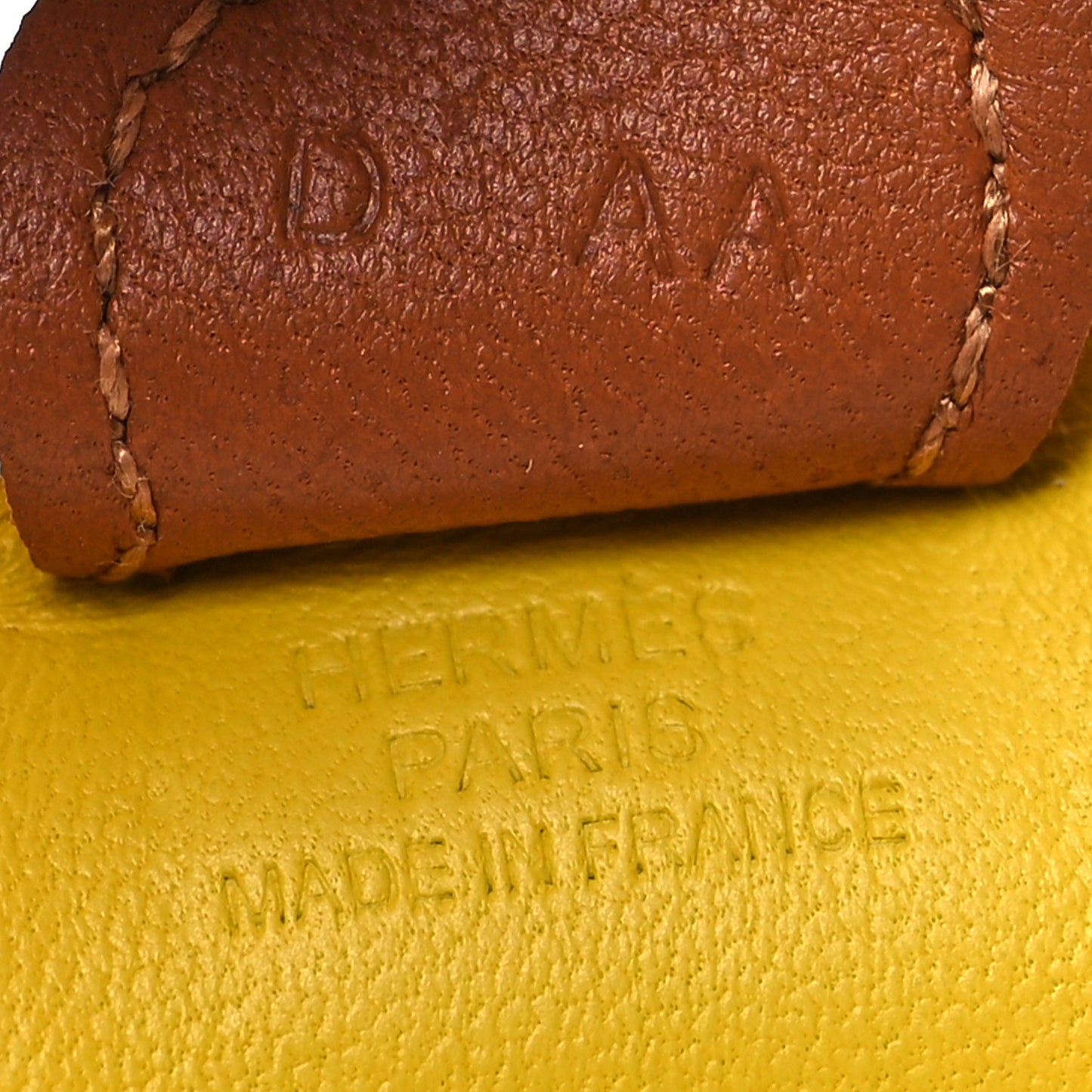 Milo Lambskin Grigri Rodeo Horse Bag Charm PM Jaune De Naples