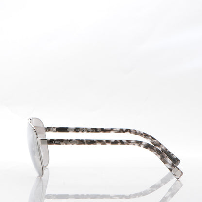 Louis Vuitton Starship Aviator Sunglasses ZO844U Silver 3 of 7
