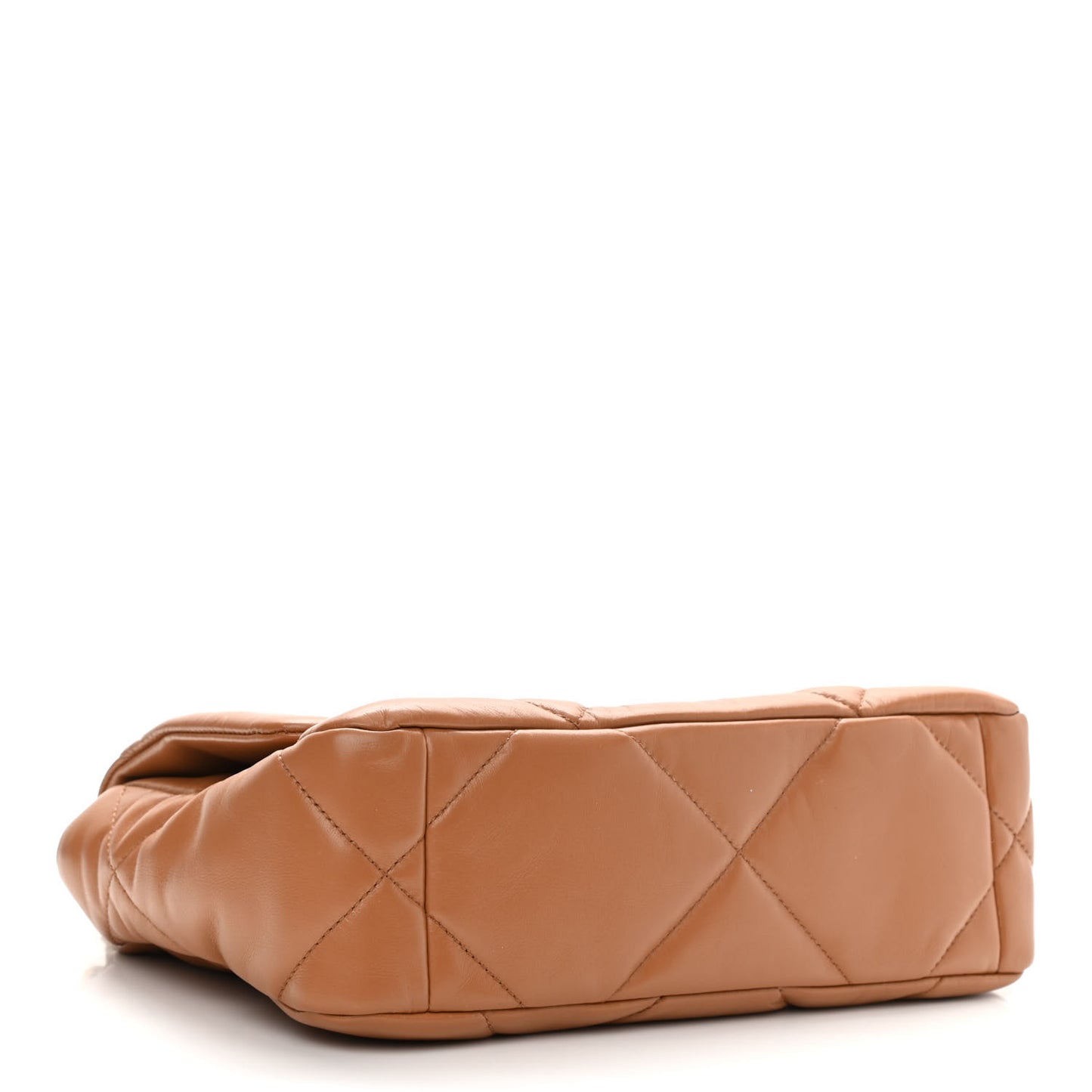 Lambskin Quilted Medium Chanel 19 Flap Brown