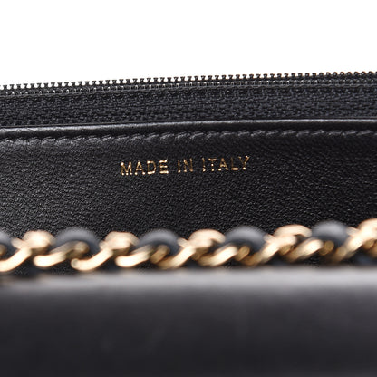 Chanel Lambskin Quilted Trendy CC Wallet On Chain WOC Black 7 of 16