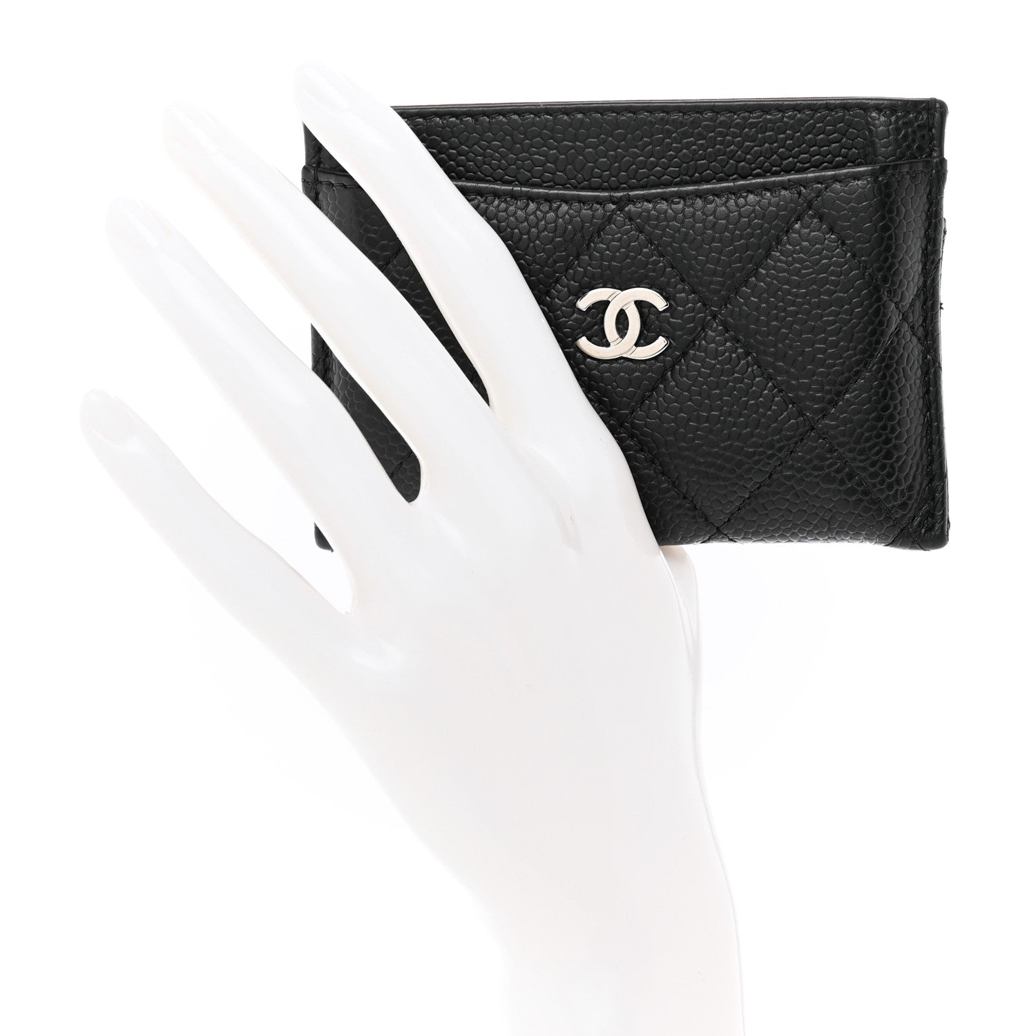 Chanel Caviar Quilted Card Holder Black 2 of 8