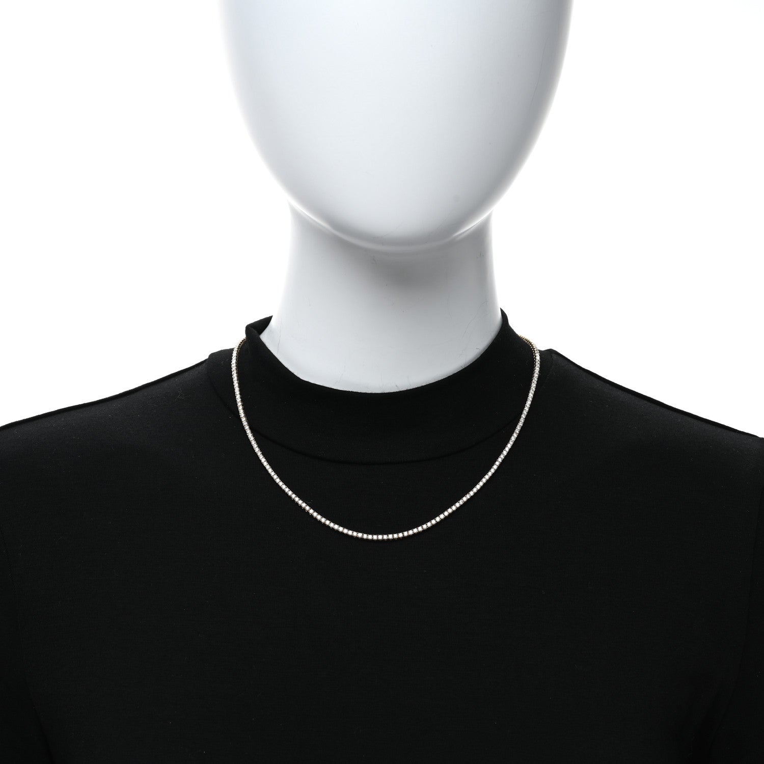 Anita Ko 18K Yellow Gold Diamond Hepburn Choker Necklace 18" 2 of 5