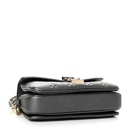 Louis Vuitton Shimmery Empreinte LV Ski Pochette Metis East West Gun Metal 4 of 9