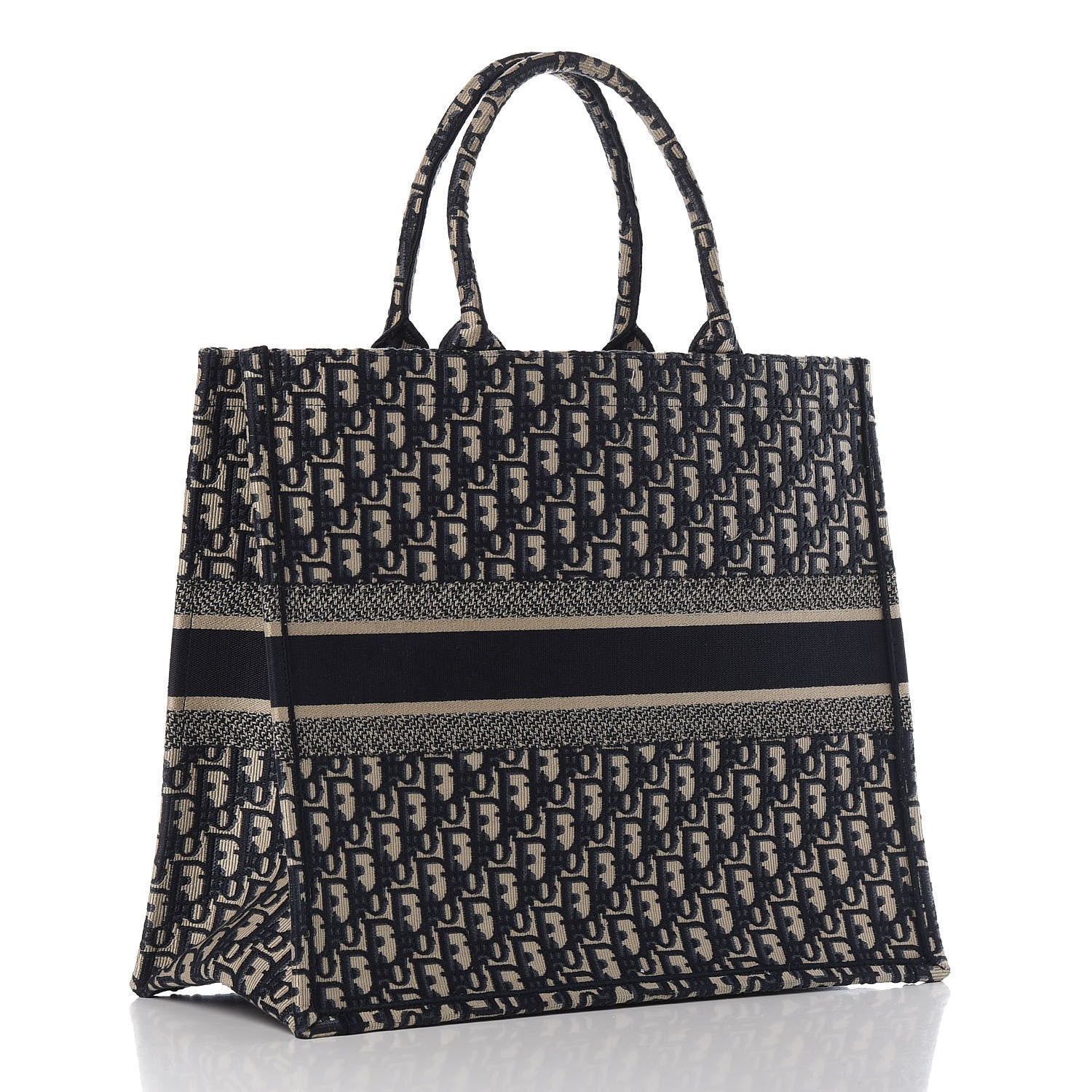 Christian Dior Oblique Book Tote Blue Multicolor 3 of 11