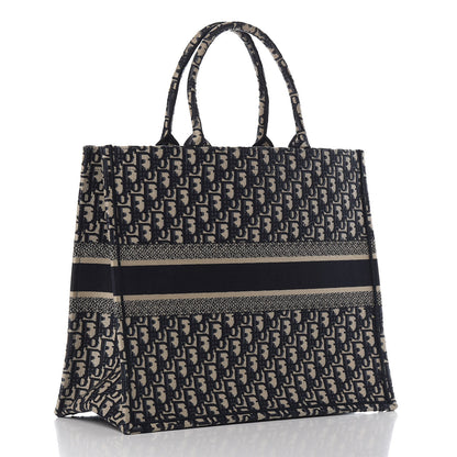 Christian Dior Oblique Book Tote Blue Multicolor 3 of 11