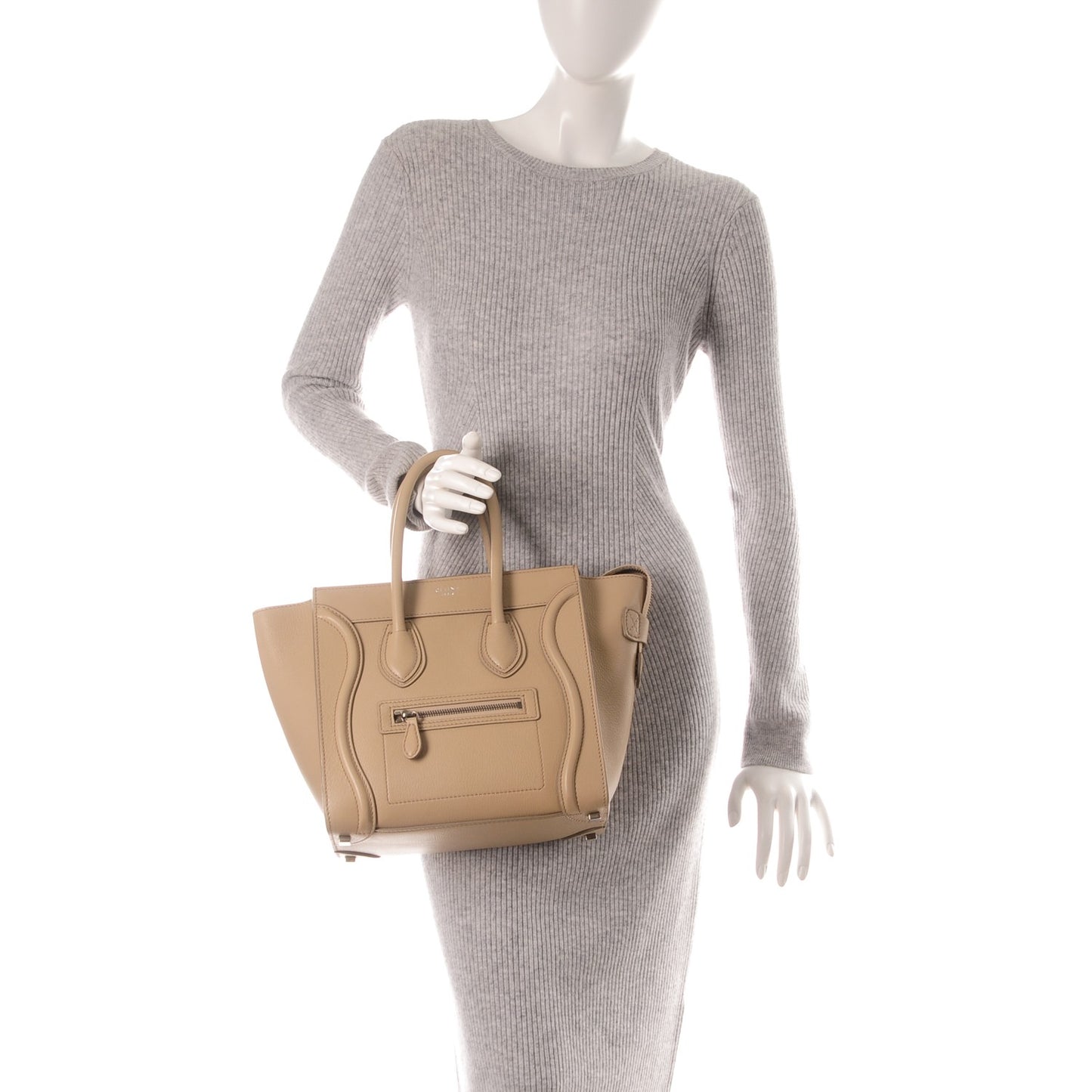Goatskin Micro Luggage Sand