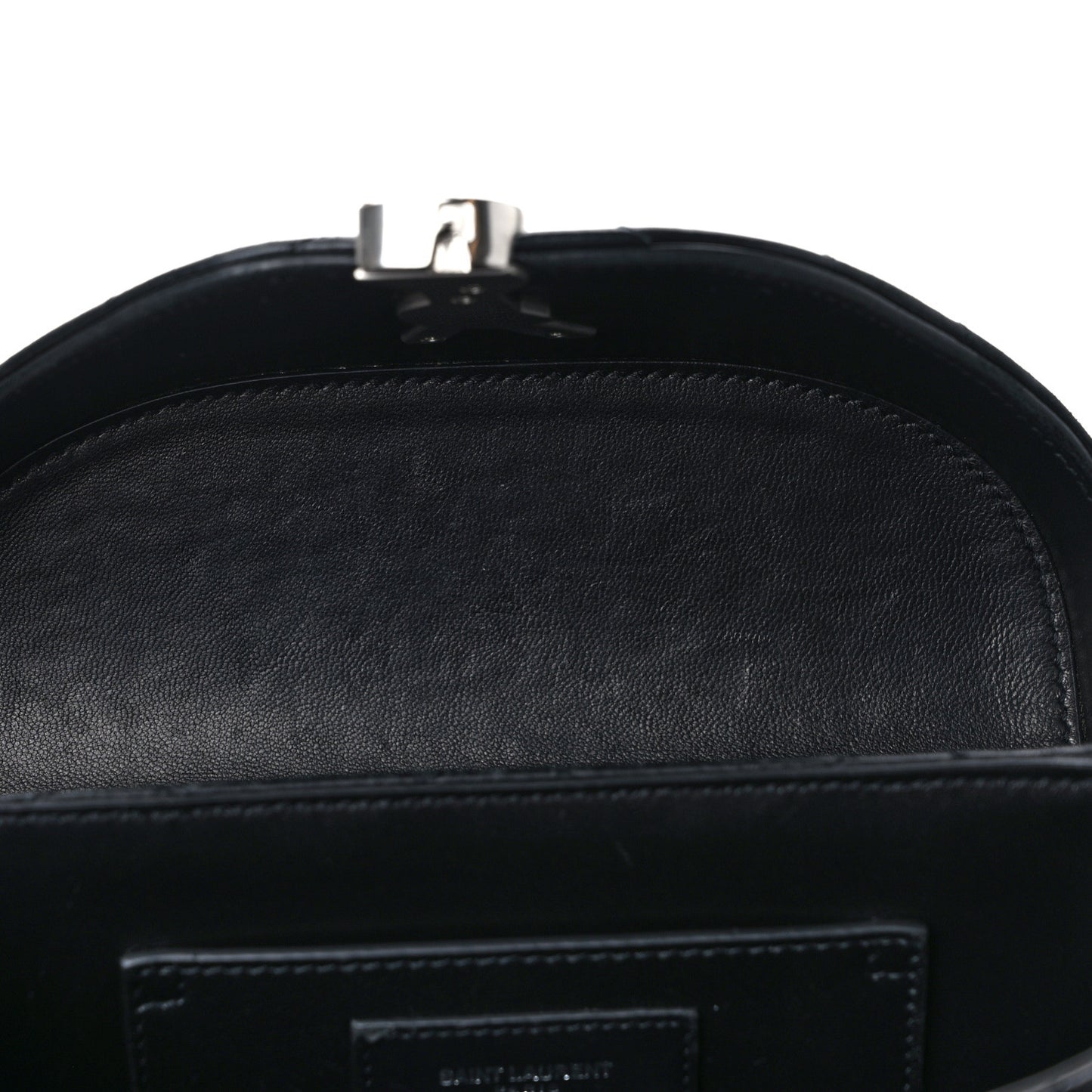 Lambskin Quilted Monogram June Box Bag Black