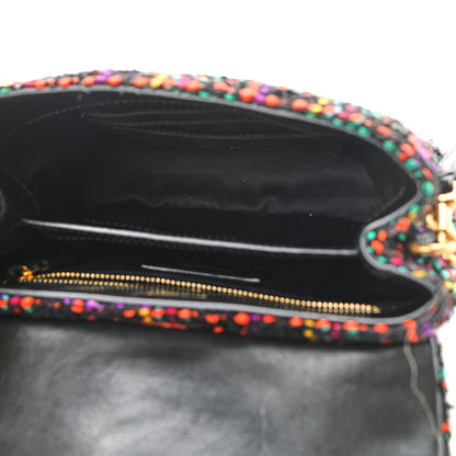 Saint Laurent Tweed Toy Loulou Shoulder Bag Black 5 of 11