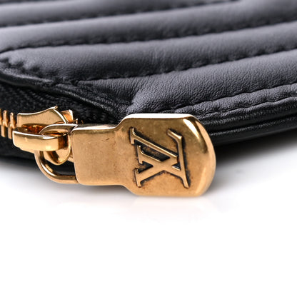 Louis Vuitton Calfskin New Wave Multi Pochette Round Coin Purse Black 5 of 5