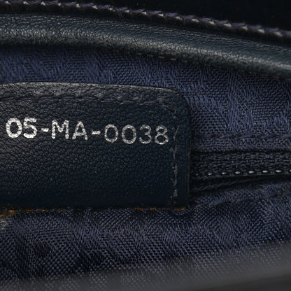 Christian Dior Patent Cannage Stitched Large Lady Dior Dark Navy Blue 7 of 13