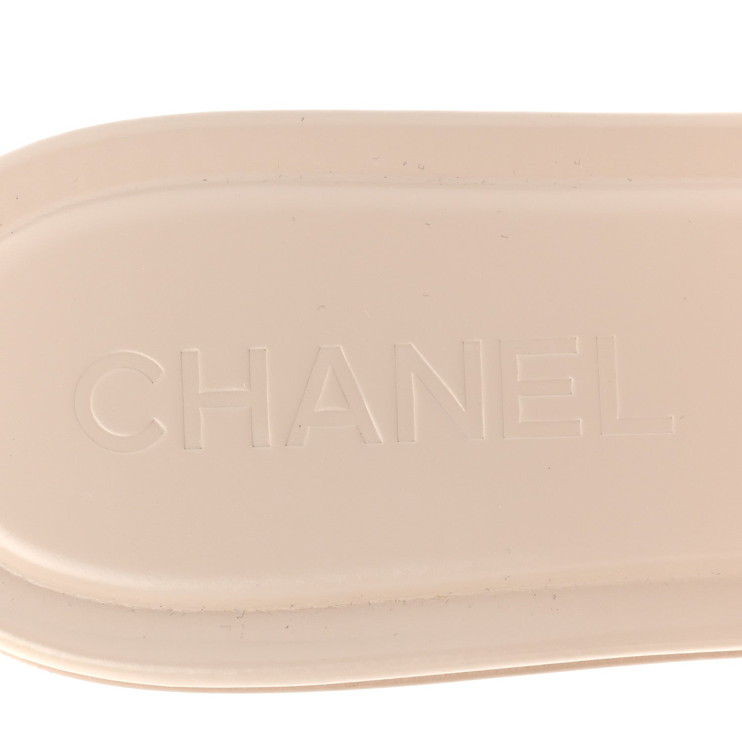 Chanel Calfskin Patent Calfskin Logo Mules 39 Beige 7 of 11