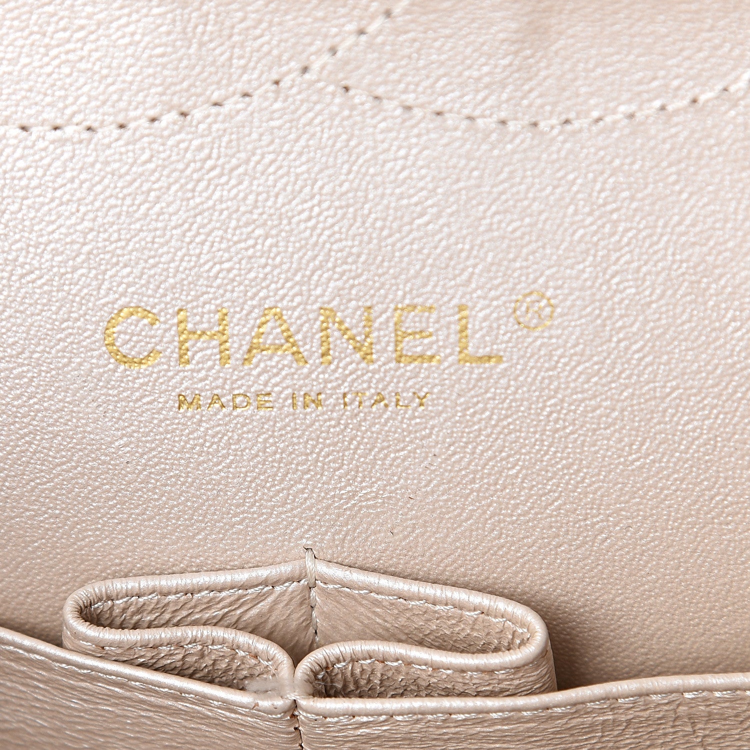 Chanel Pearly Caviar Quilted Jumbo Double Flap Light Beige 5 of 9