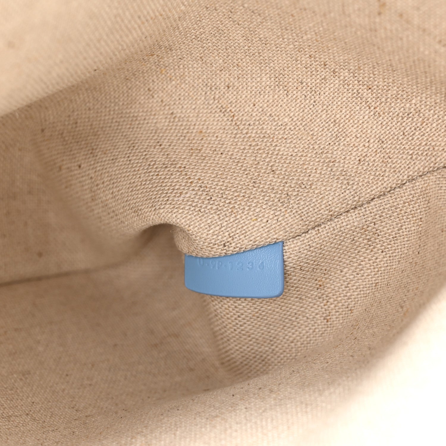 Celine Raffia Small Pouch With Strap Sky Blue 8 of 9
