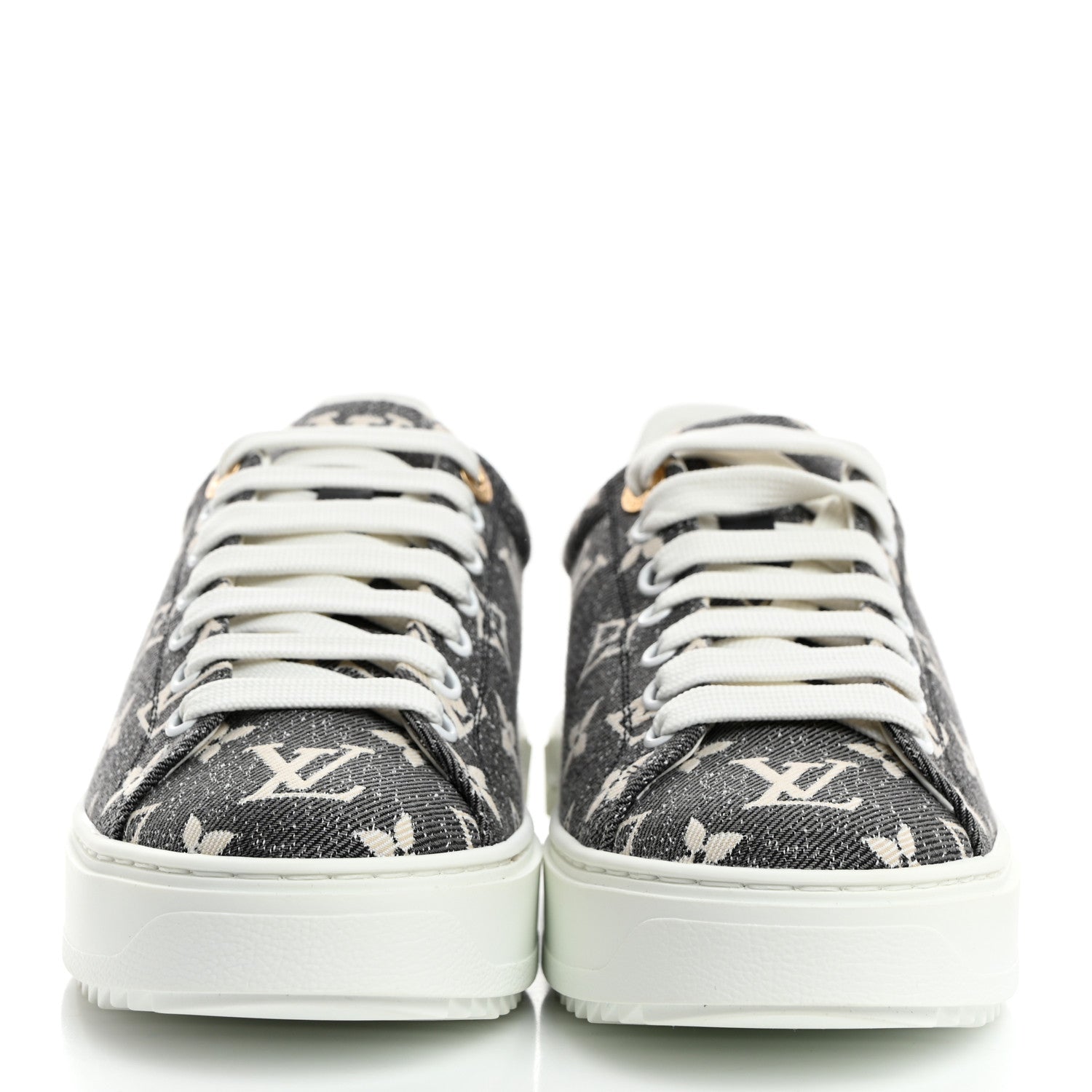 Louis Vuitton Denim Monogram Time Out Sneakers 36.5 2 of 9