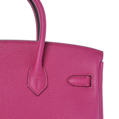 Hermes Togo Birkin 25 Rose Pourpre 22 of 35