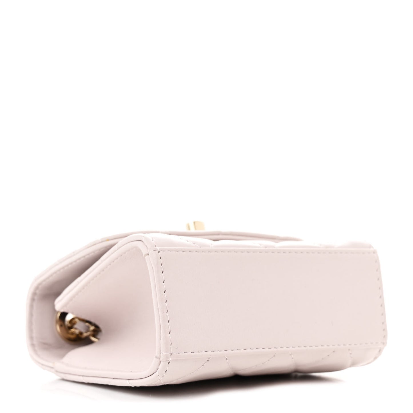 Lambskin Quilted Mini Trendy CC Clutch With Chain Lilac