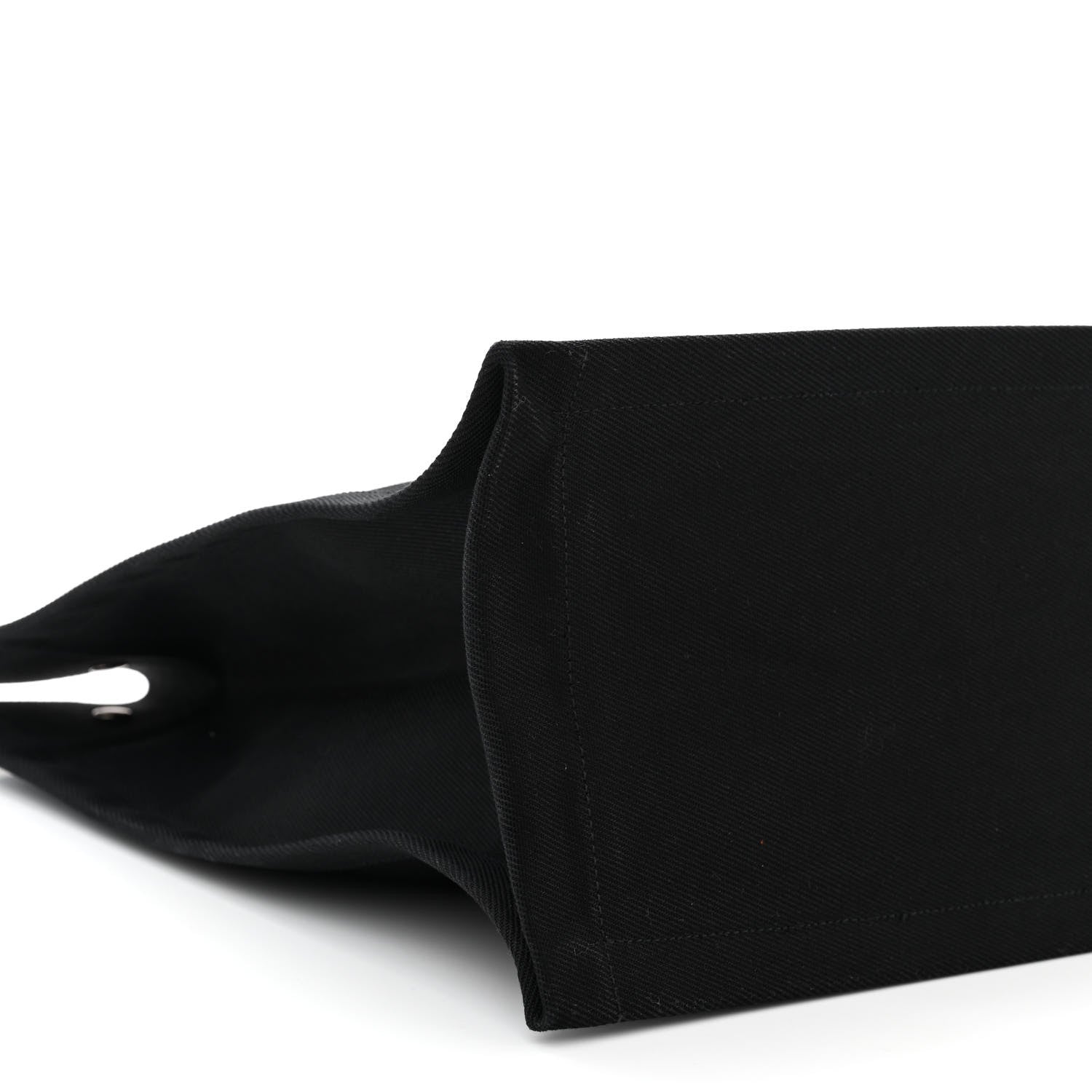 Saint Laurent Linen Calfskin Rive Gauche Tote Black 9 of 10