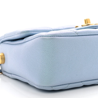Chanel Iridescent Caviar Quilted Mini My Perfect Flap Light Blue 9 of 10