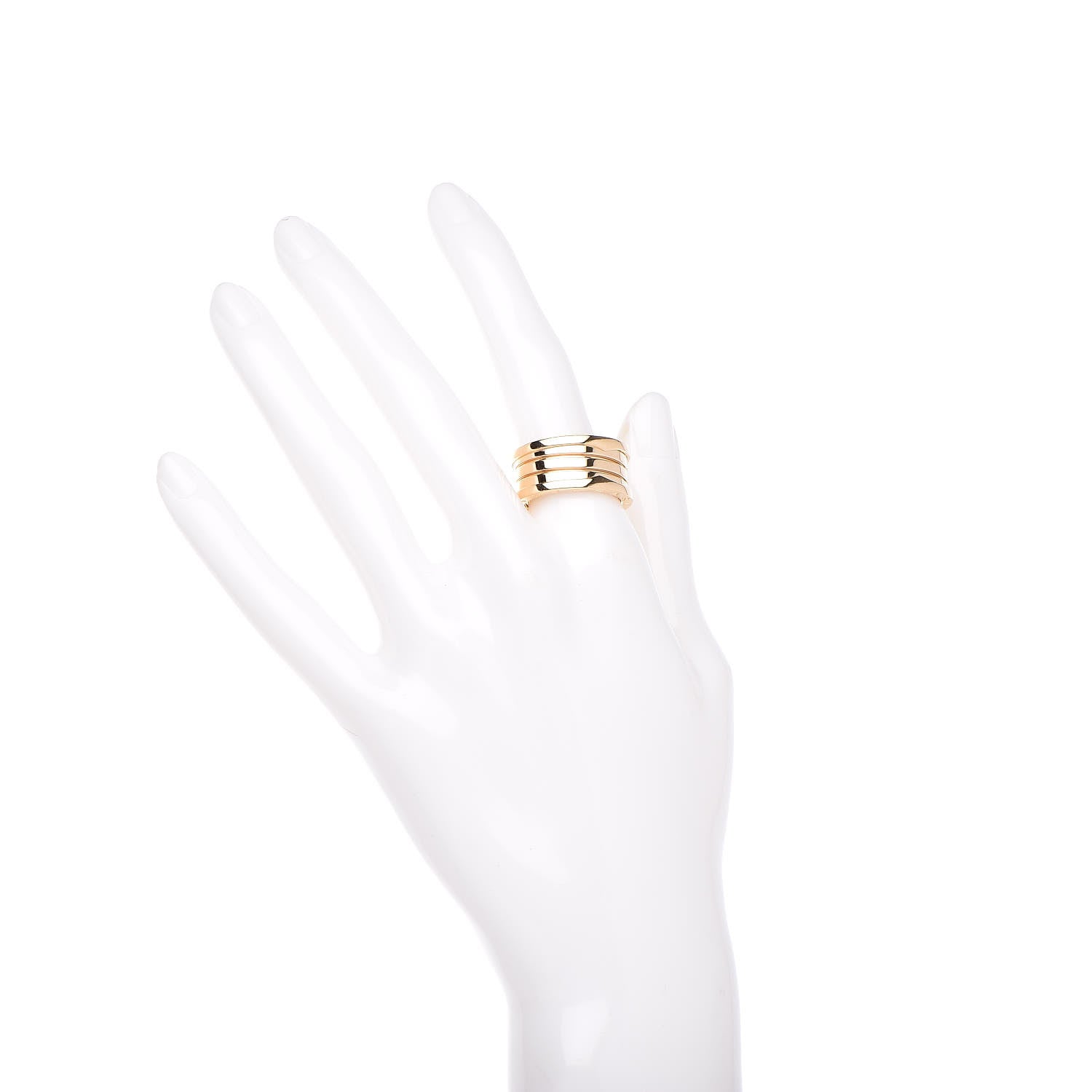 Bulgari 18K Yellow Gold B.Zero1 Four-Band Ring 58 8.5 2 of 4