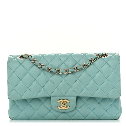 Chanel Caviar Quilted Medium Double Flap Light Blue 1 of 11