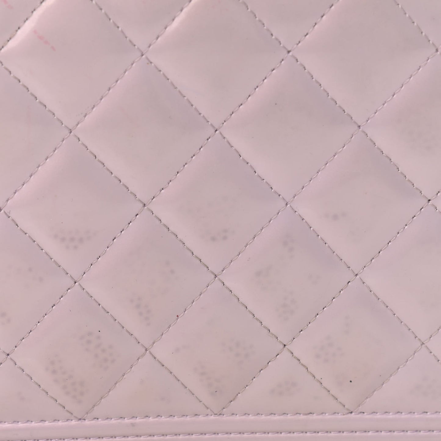 Patent Calfskin Quilted Boy Wallet On Chain WOC Purple