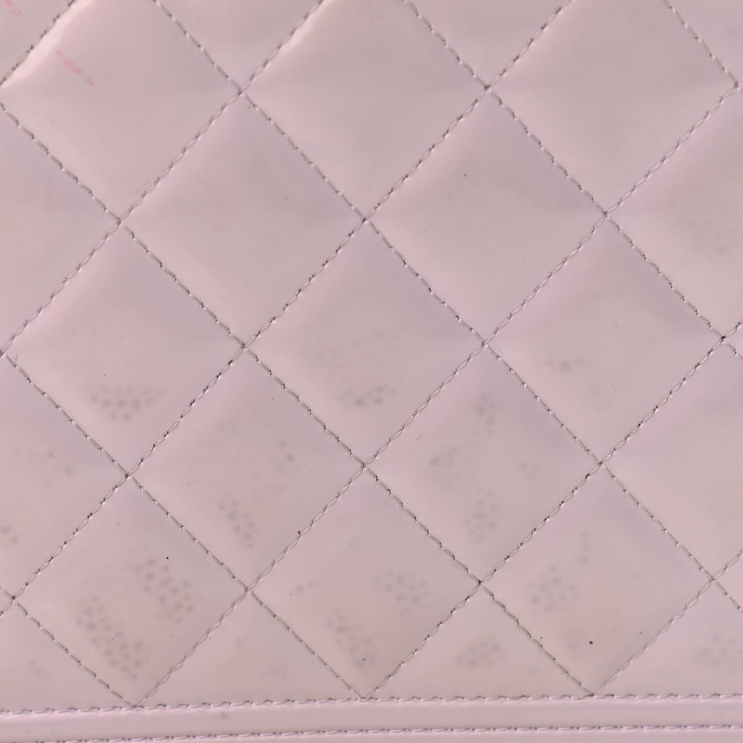 Chanel Patent Calfskin Quilted Boy Wallet On Chain WOC Purple 13 of 17