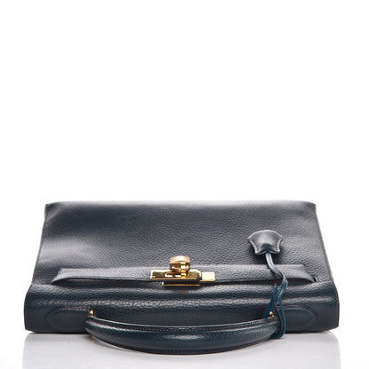 Hermes Fjord Sellier Kelly 32 Bleu Marine 8 of 41
