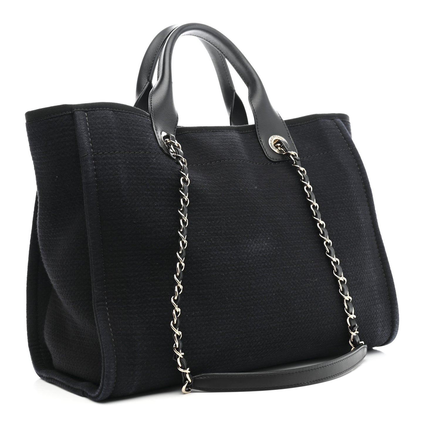 Mixed Fibers Small Deauville Tote Black